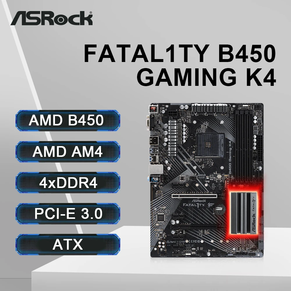 ASRock Fatal1ty B450 게이밍 K4 마더보드 선물추천