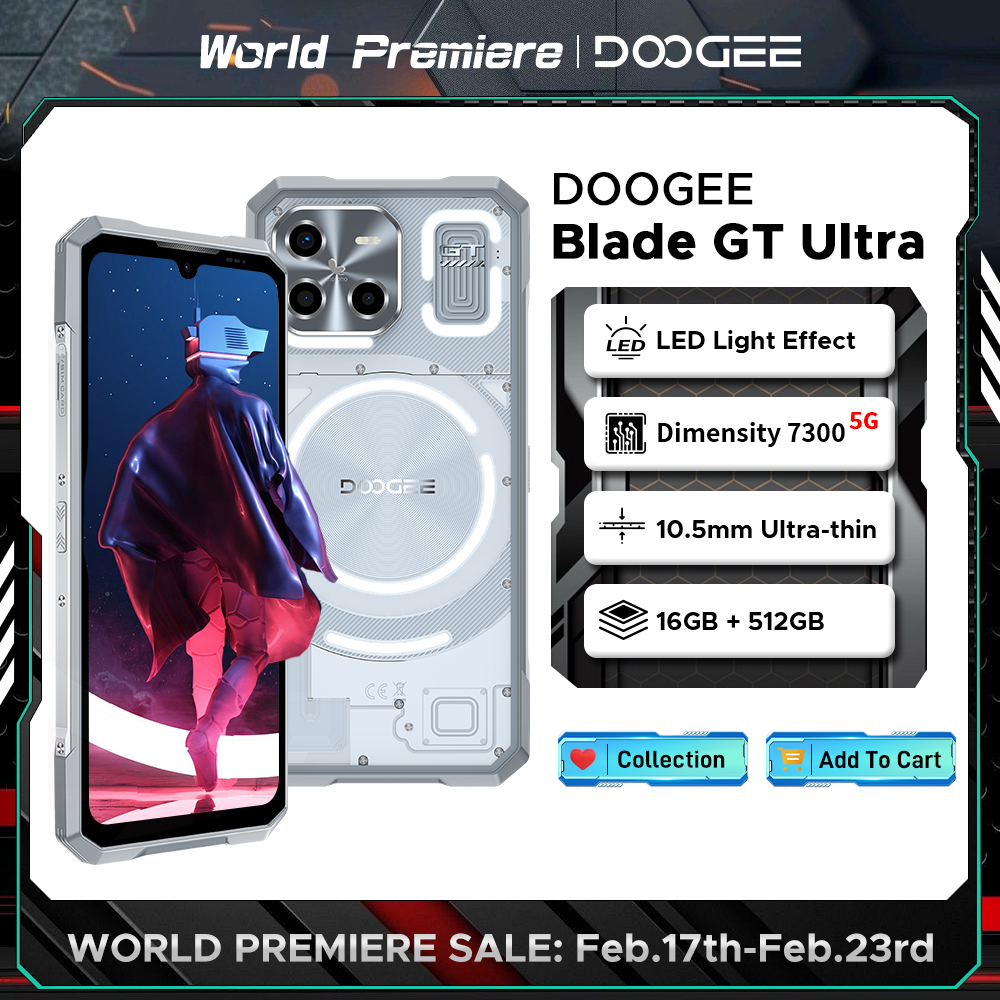 DOOGEE 블레이드 GT 울트라 5G 견고한 휴대폰 치수 7300 할인이벤트