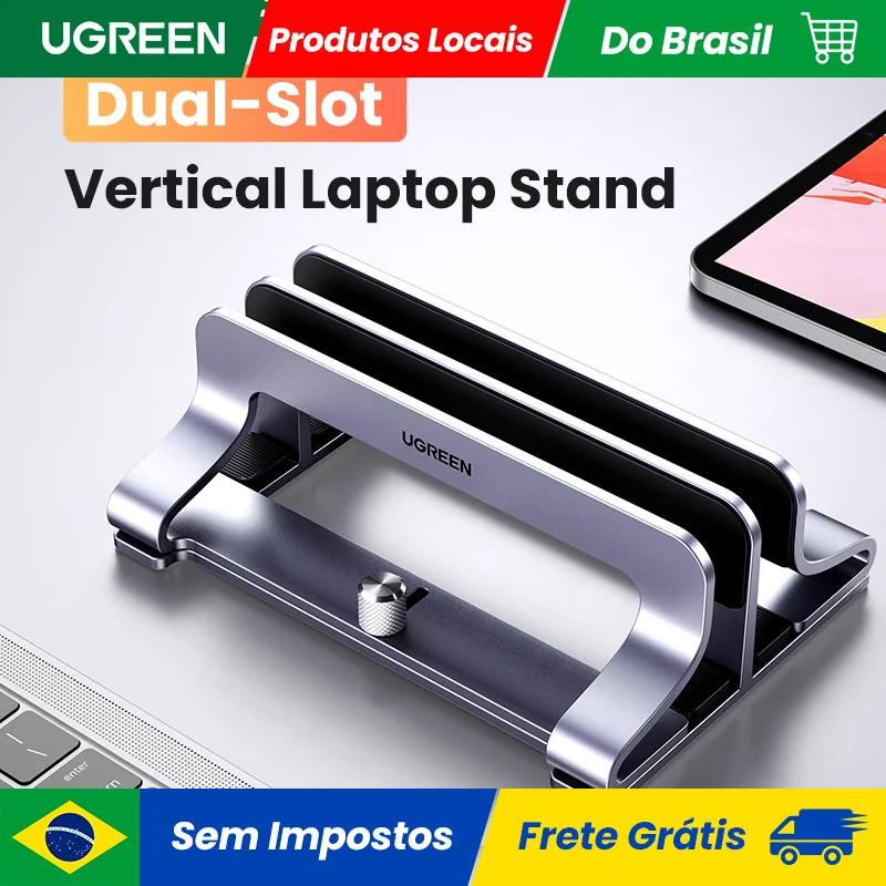 MacBook Air Pro 용 UGREEN 세로 형 노트북 스탠드 홀더 알루미늄 접이식 노트북 스탠드 노트북 지원 MacBook Pro Tablet Stand 필수템