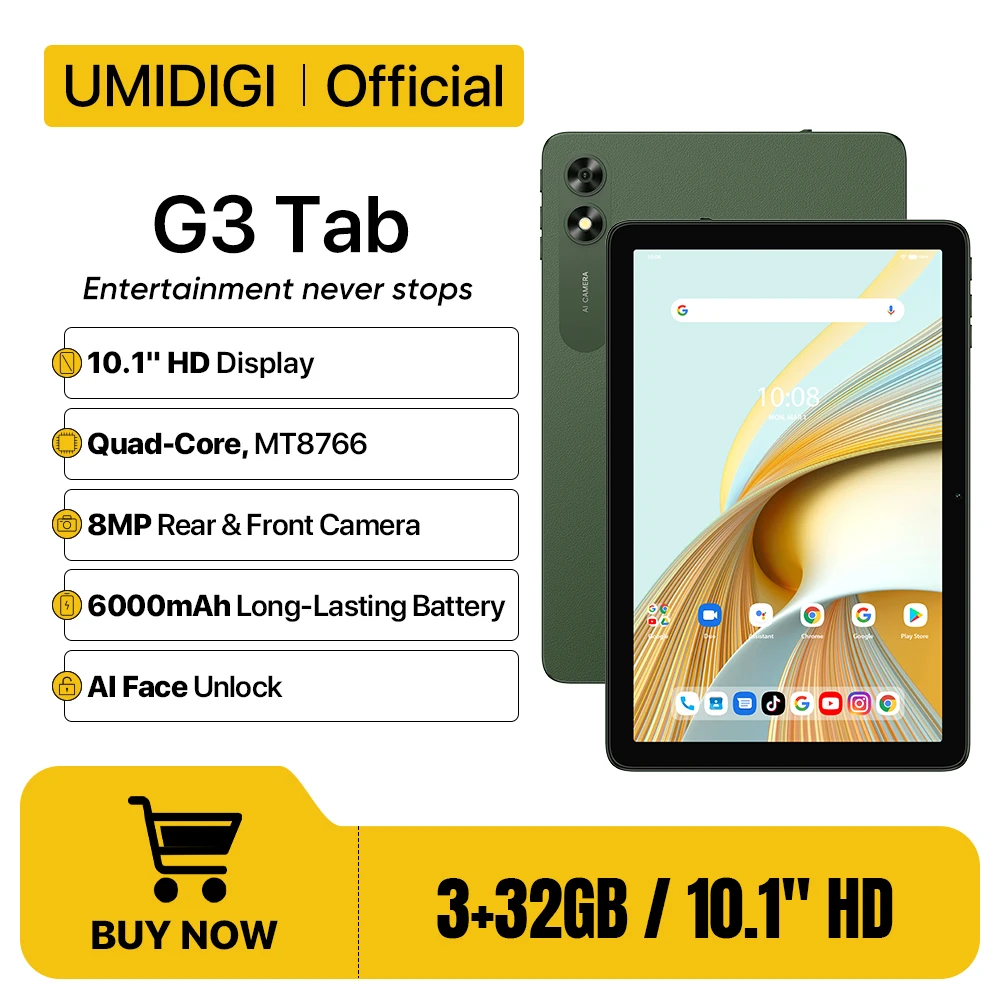 UMIDIGI G3 탭 스마트 태블릿 필수템